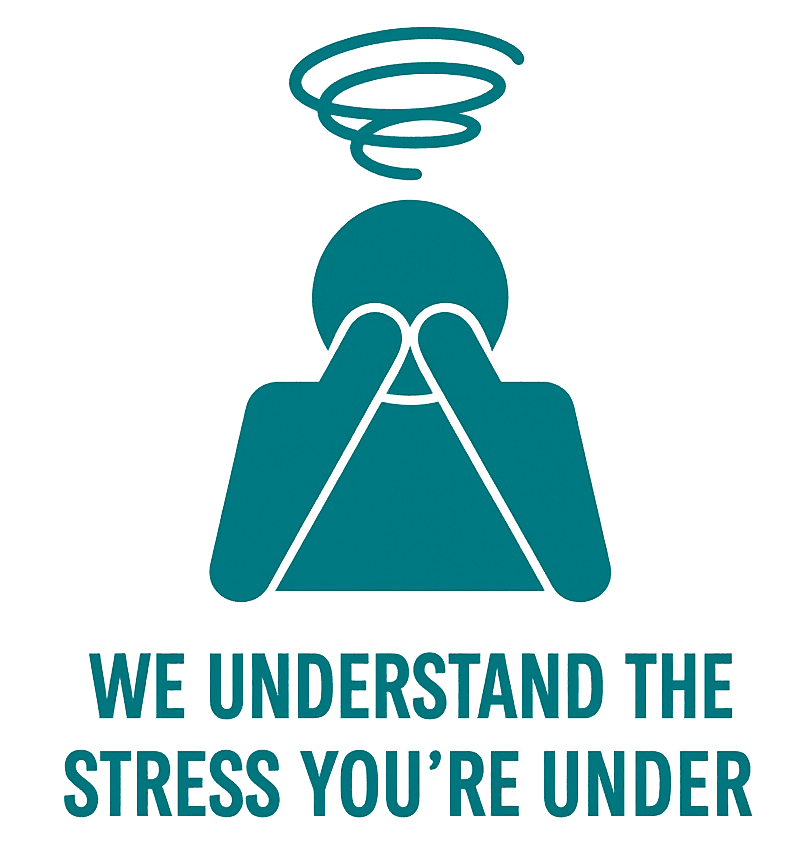We understand the stress you are under infographic